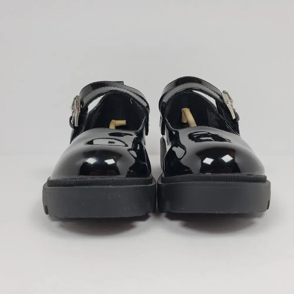 Sonoma Goods For Life Ayvaa Girls Size 2Y Black Chunky Platform Mary Jane Shoes